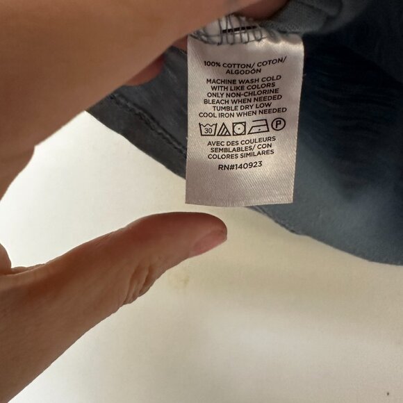 Ann Taylor Loft Outlet Powder Blue Tee Size Crew Neck Small Minimalist Normcore - Picture 6 of 8